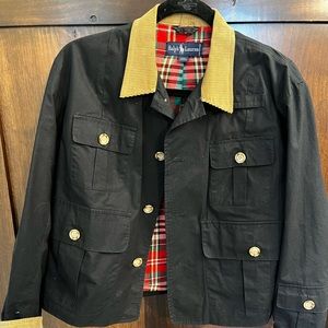 Rare Vintage POLO RALPH LAUREN 4 Pocket Corduroy Trim Jacket